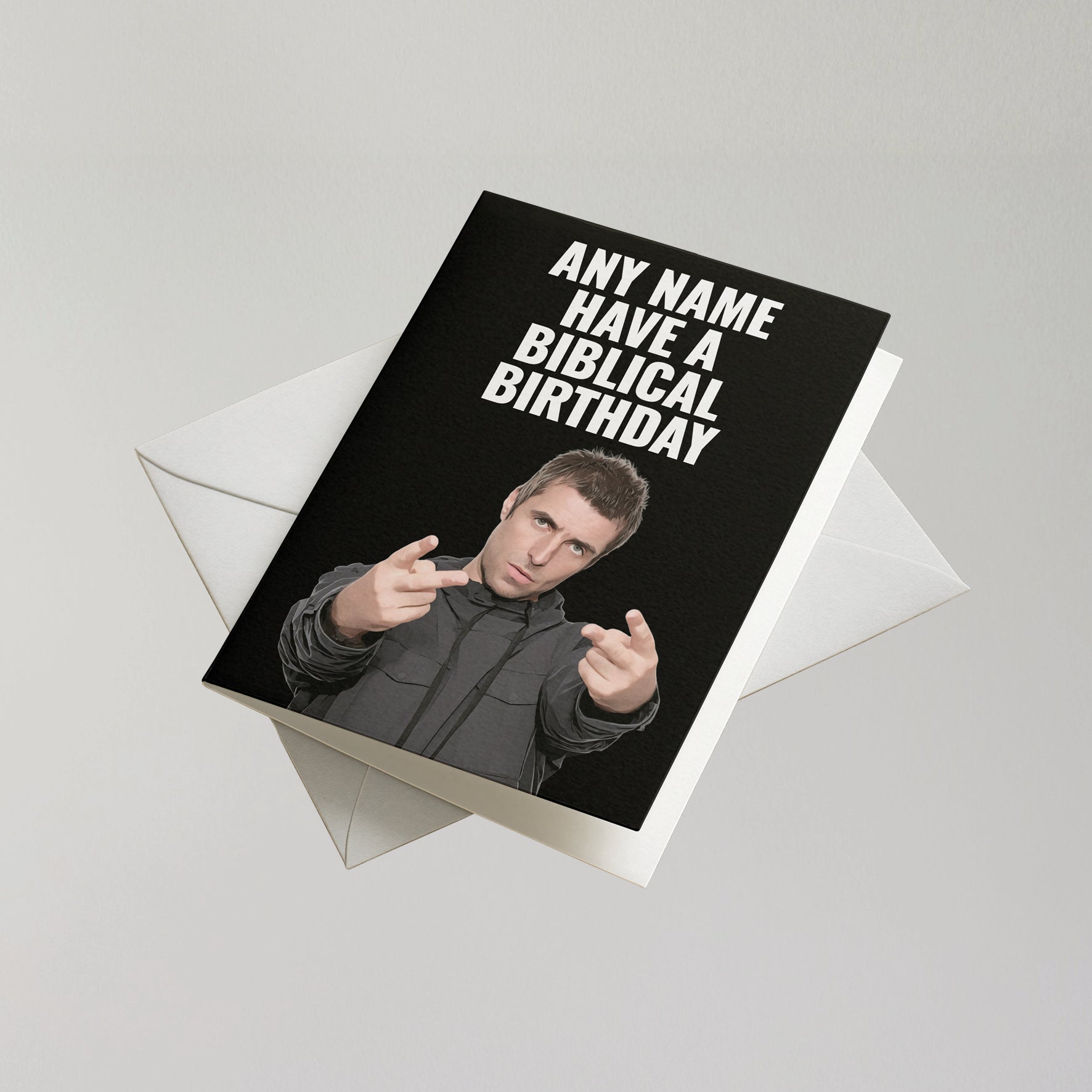 Funny Liam Gallagher Personalised Birthday Card