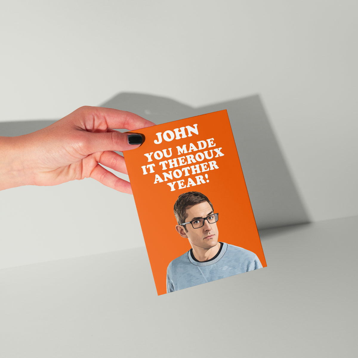 Funny Louis Theroux Personalised Birthday Card