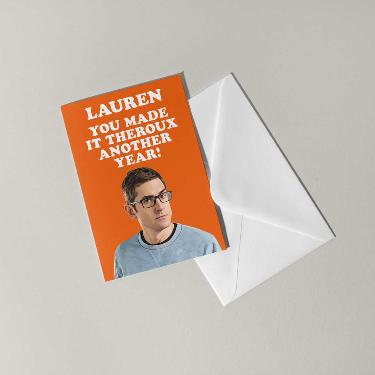 Funny Louis Theroux Personalised Birthday Card