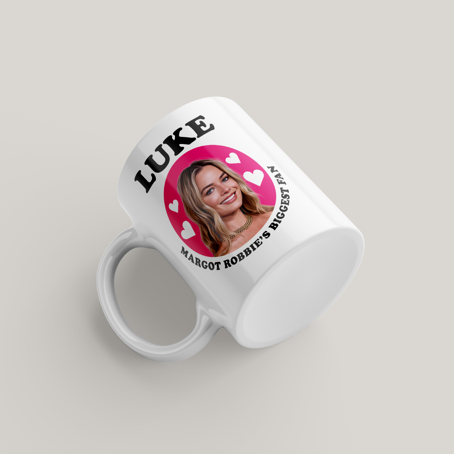 Funny Margot Robbie Personalised Mug