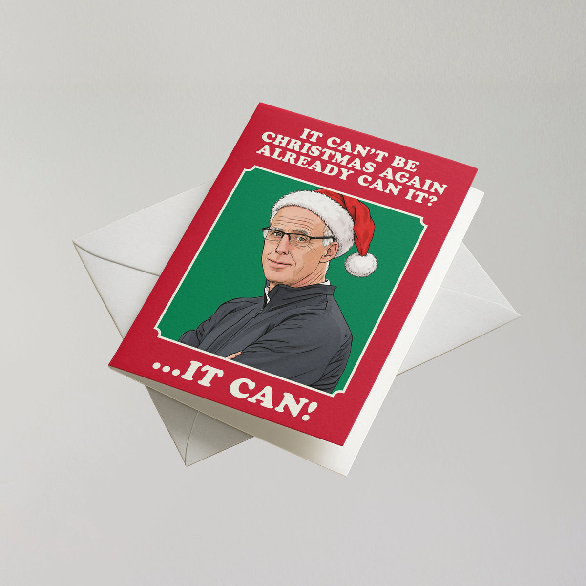 Funny Mick McCarthy Christmas Card