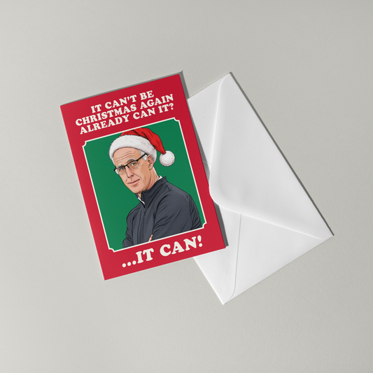 Funny Mick McCarthy Christmas Card