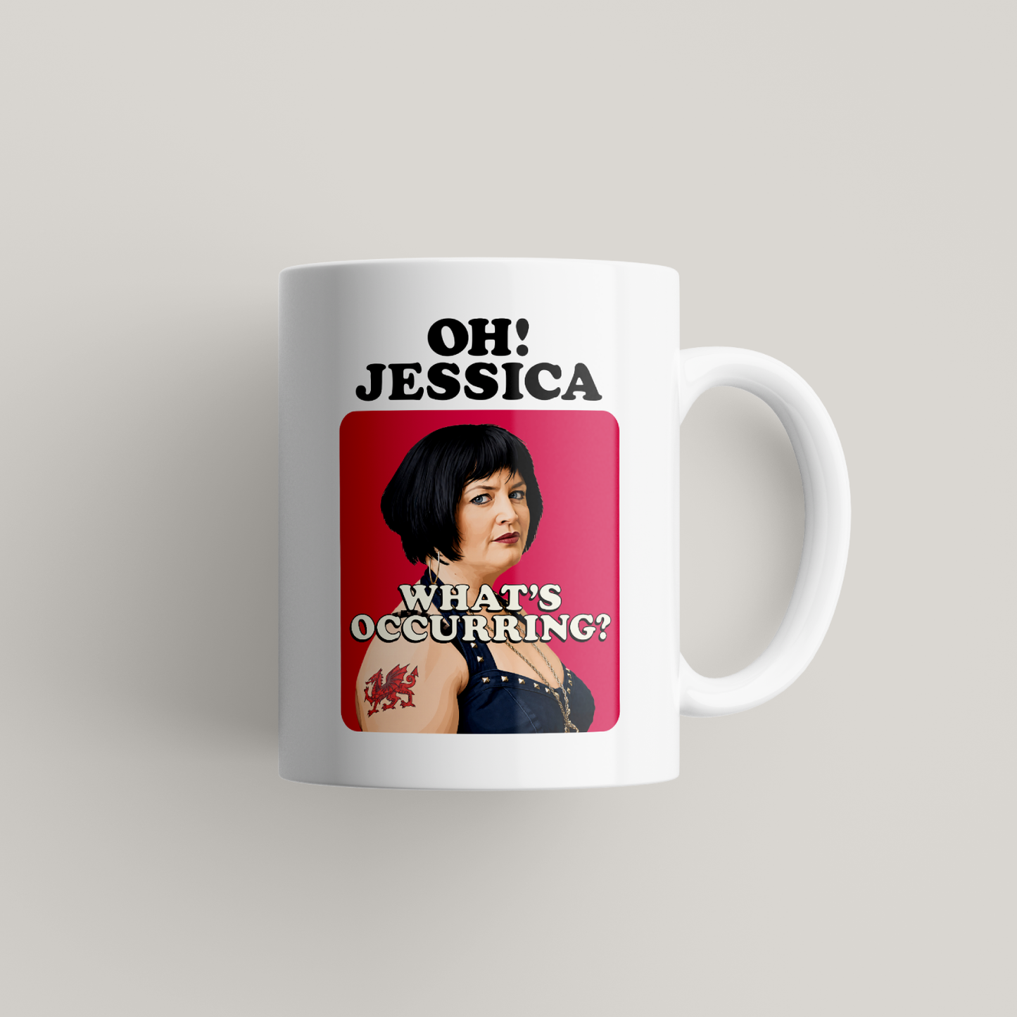 Funny Nessa Personalised Mug