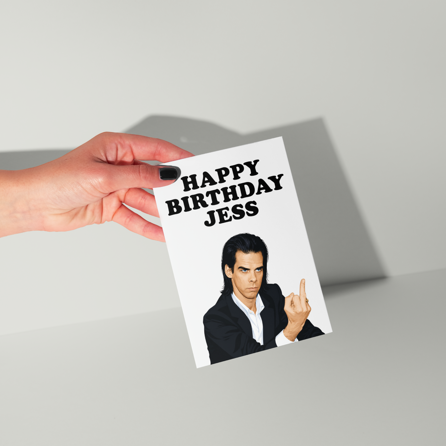 Funny Nick Cave Personalised Birthday Card