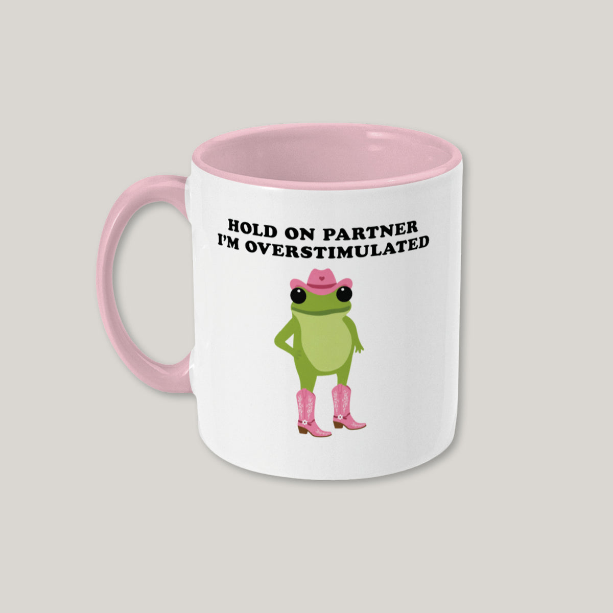 Funny Overstimulated Frog Mug