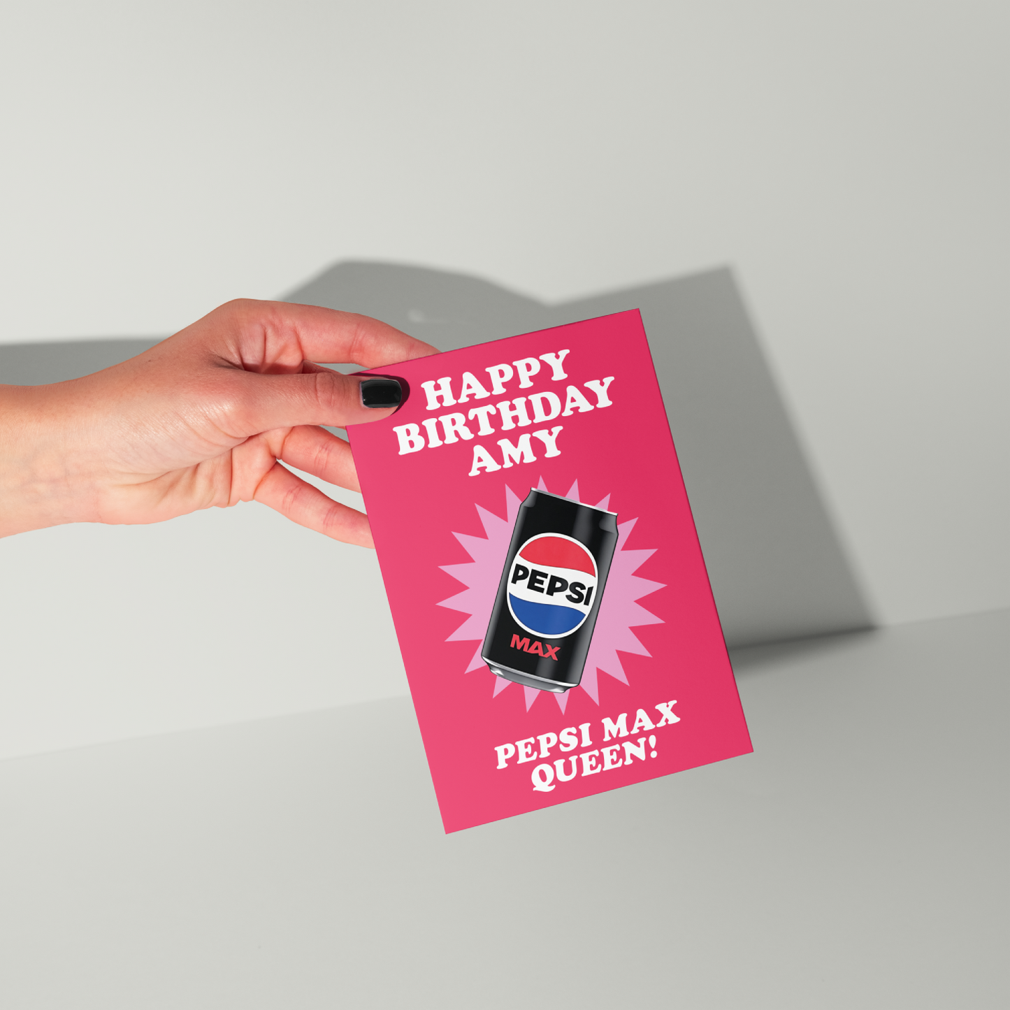 Funny Pepsi Max Personalised Birthday Card