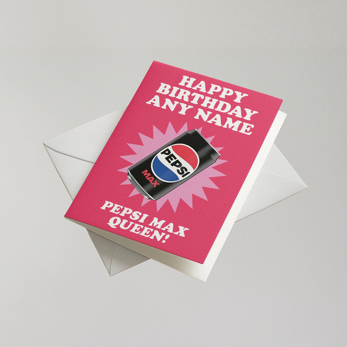 Funny Pepsi Max Personalised Birthday Card