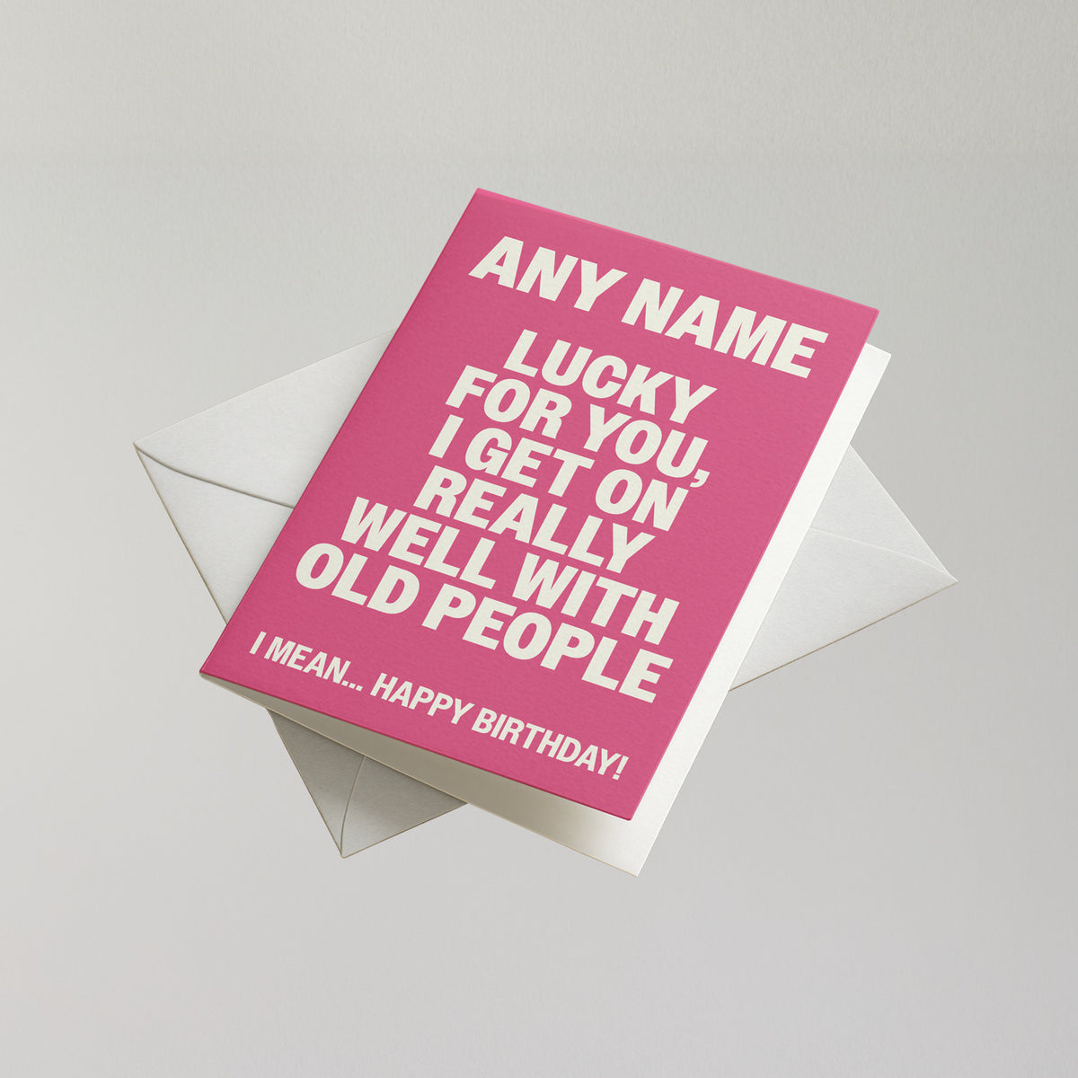 Funny Personalised Birthday Card