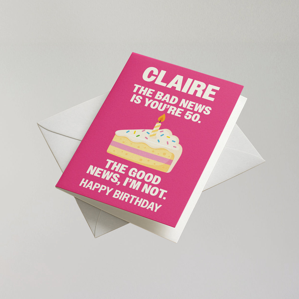 Funny Personalised Birthday Card