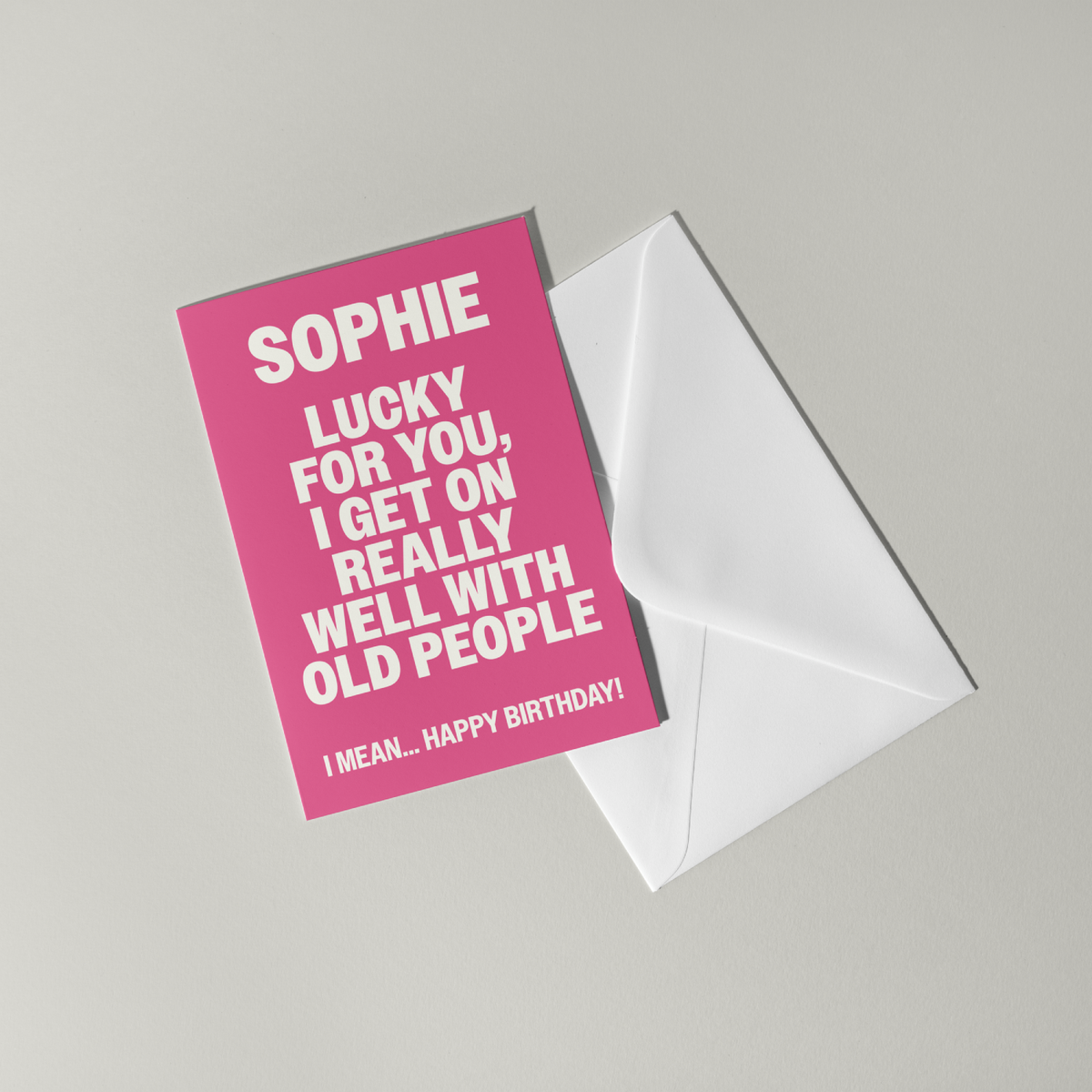 Funny Personalised Birthday Card