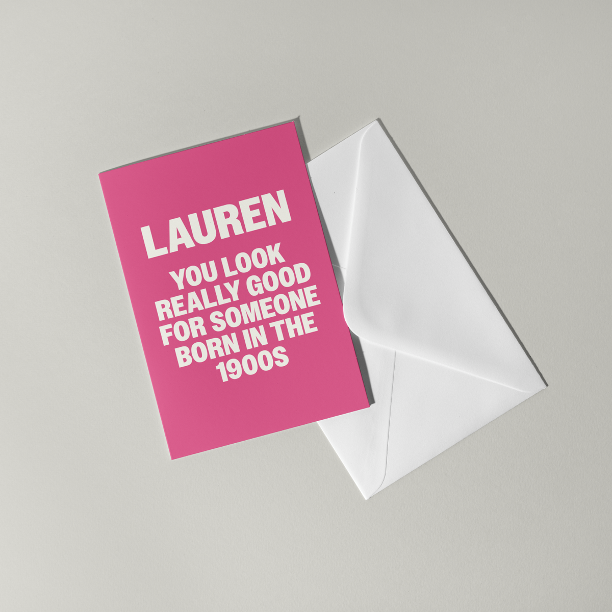 Funny Personalised Birthday Card