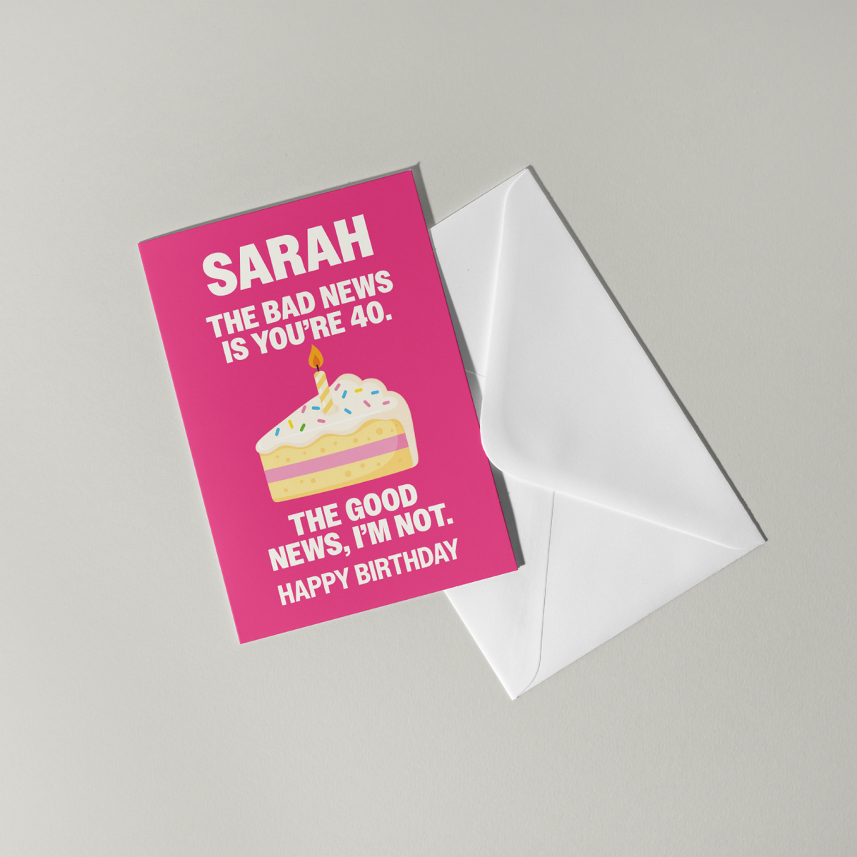 Funny Personalised Birthday Card
