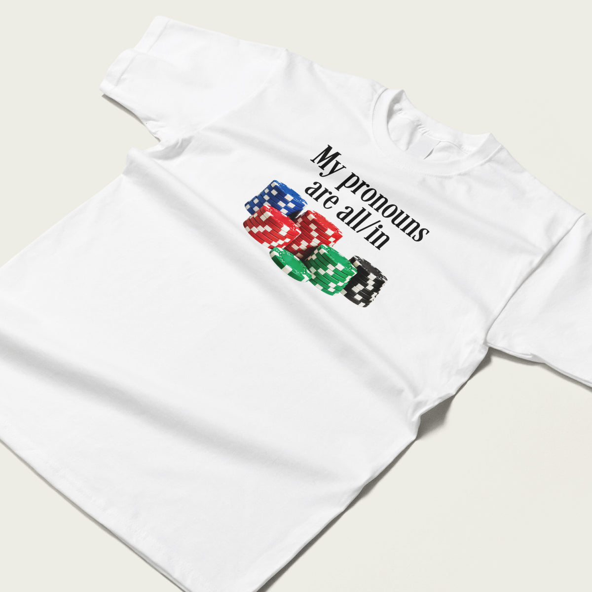 Funny Poker Pronoun T-Shirt