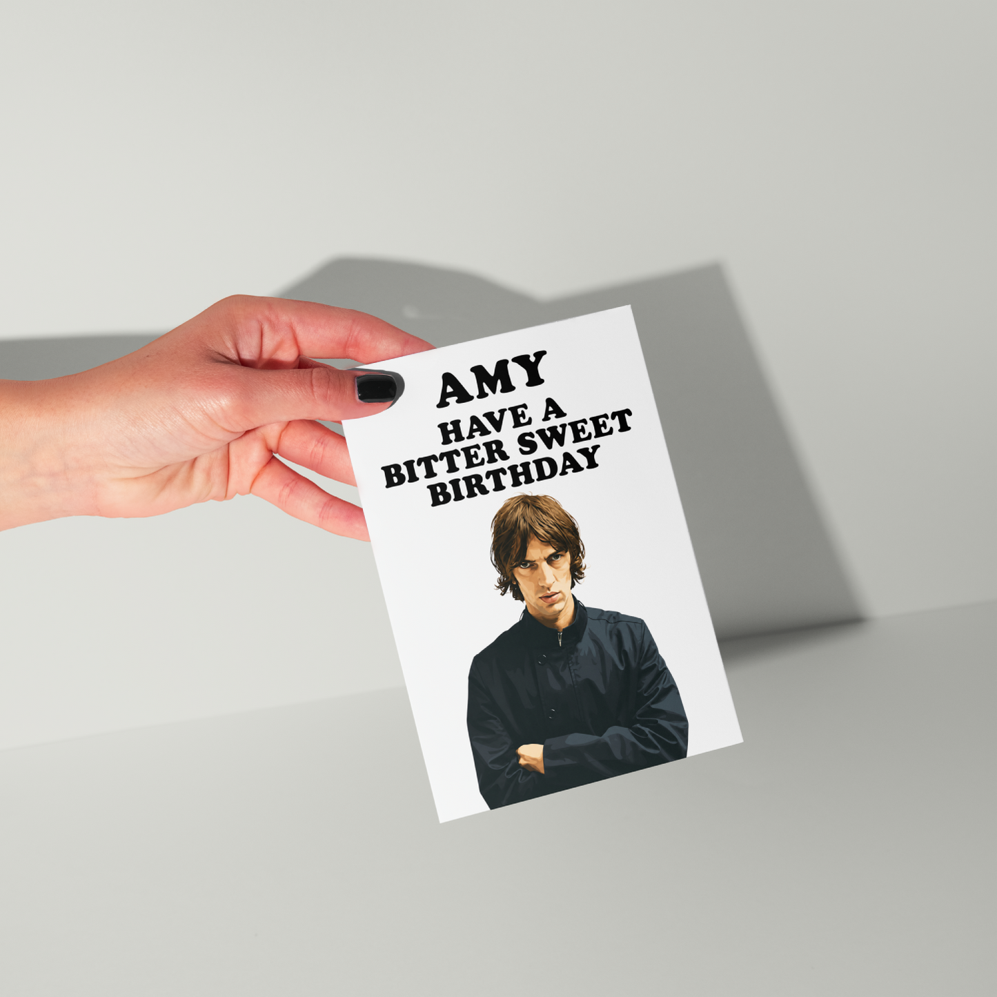 Funny Richard Ashcroft Personalised Birthday Card