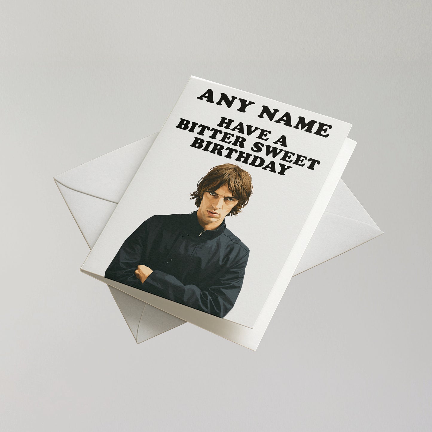 Funny Richard Ashcroft Personalised Birthday Card
