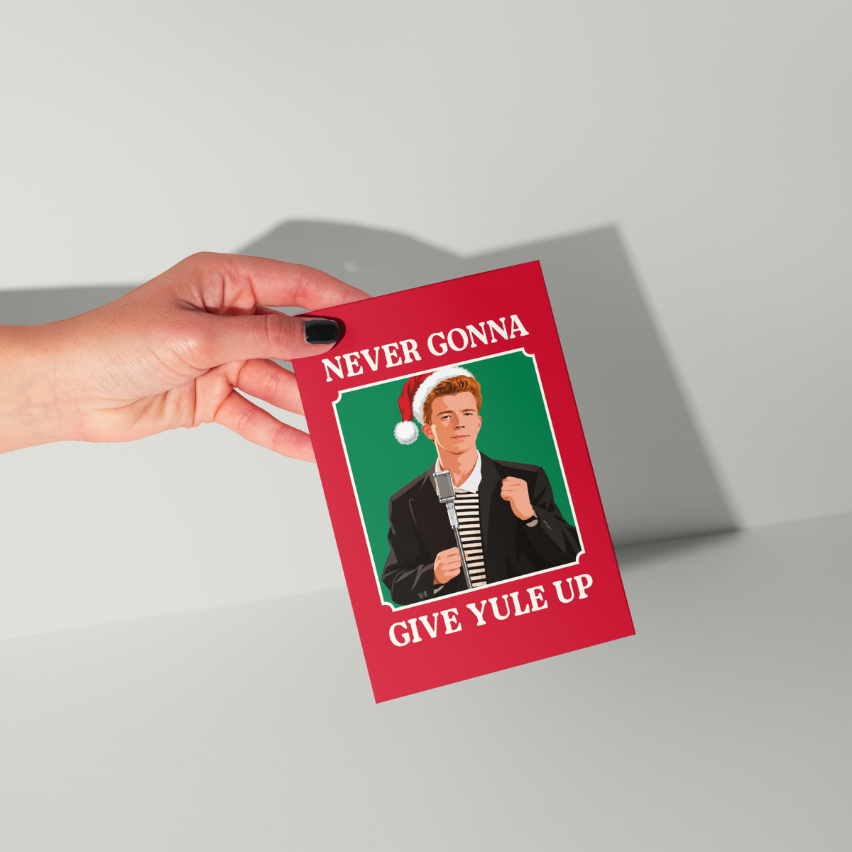 Funny Rick Astley Christmas Card