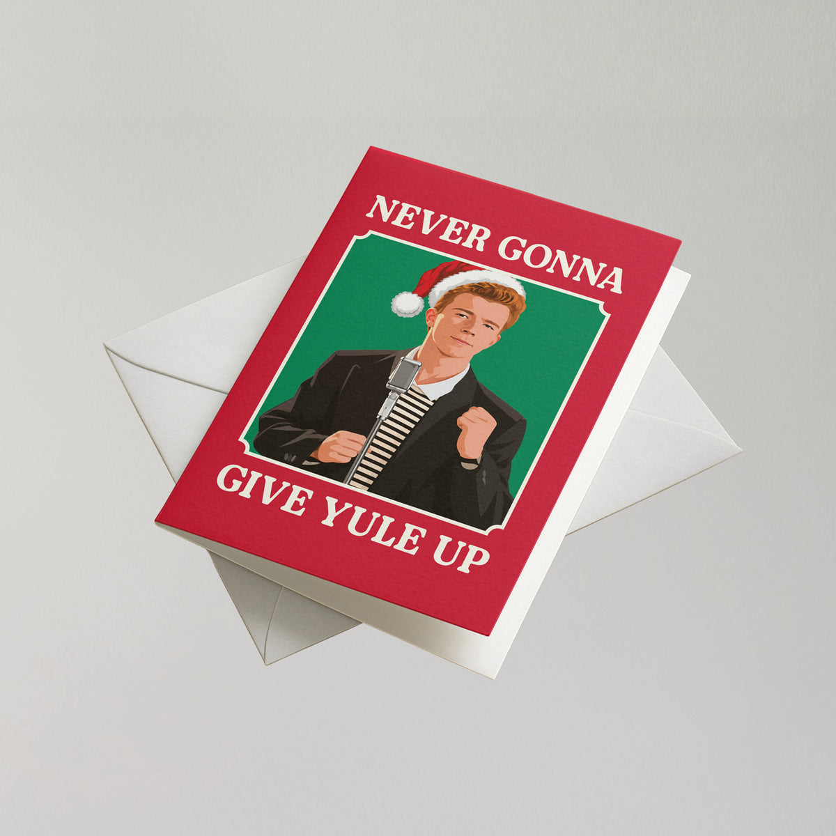 Funny Rick Astley Christmas Card