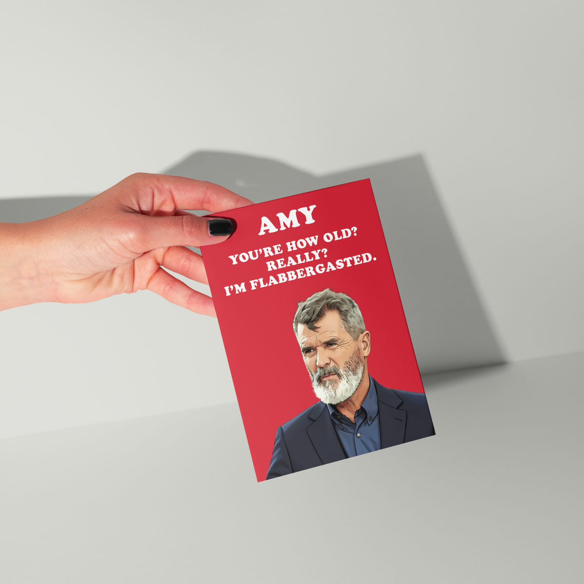 Funny Roy Keane Personalised Birthday Card