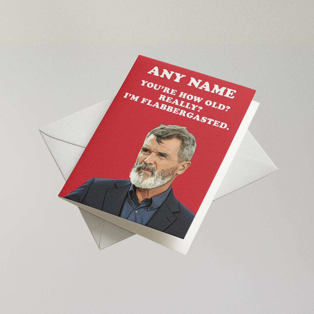 Funny Roy Keane Personalised Birthday Card