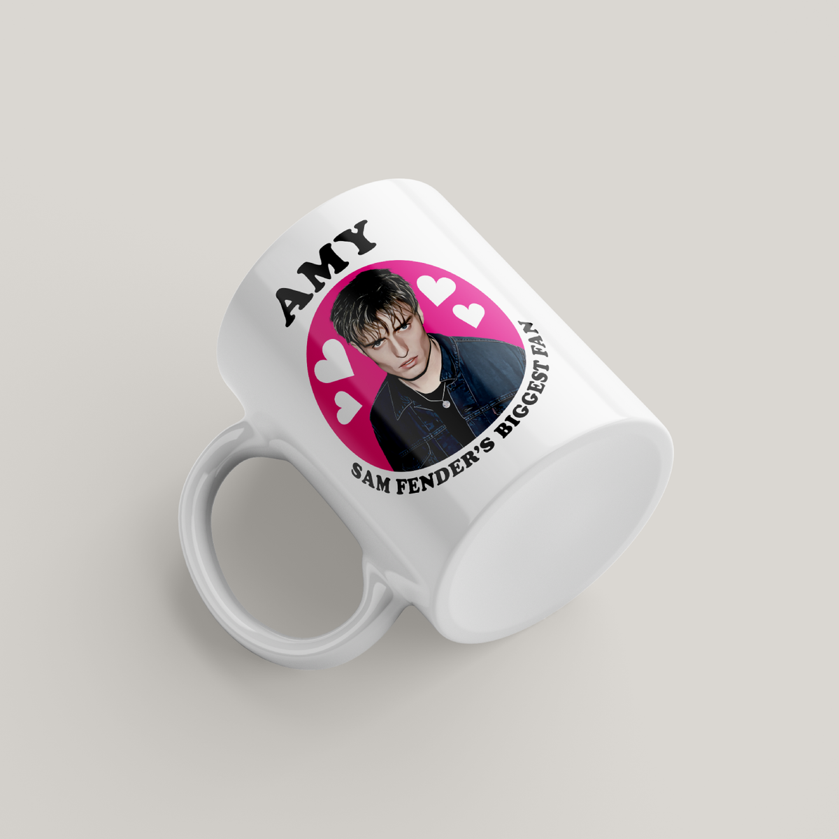 Funny Sam Fender Personalised Mug