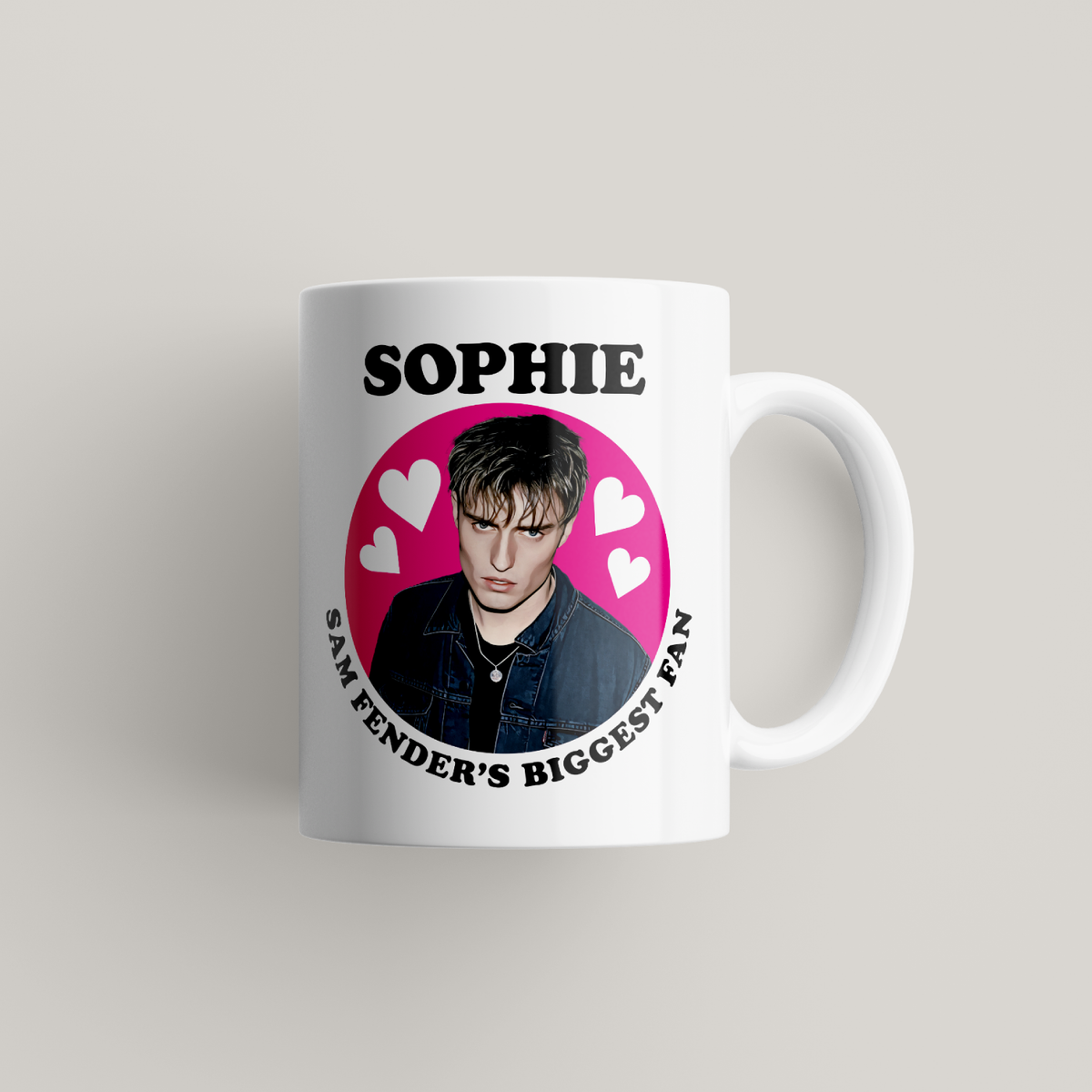 Funny Sam Fender Personalised Mug