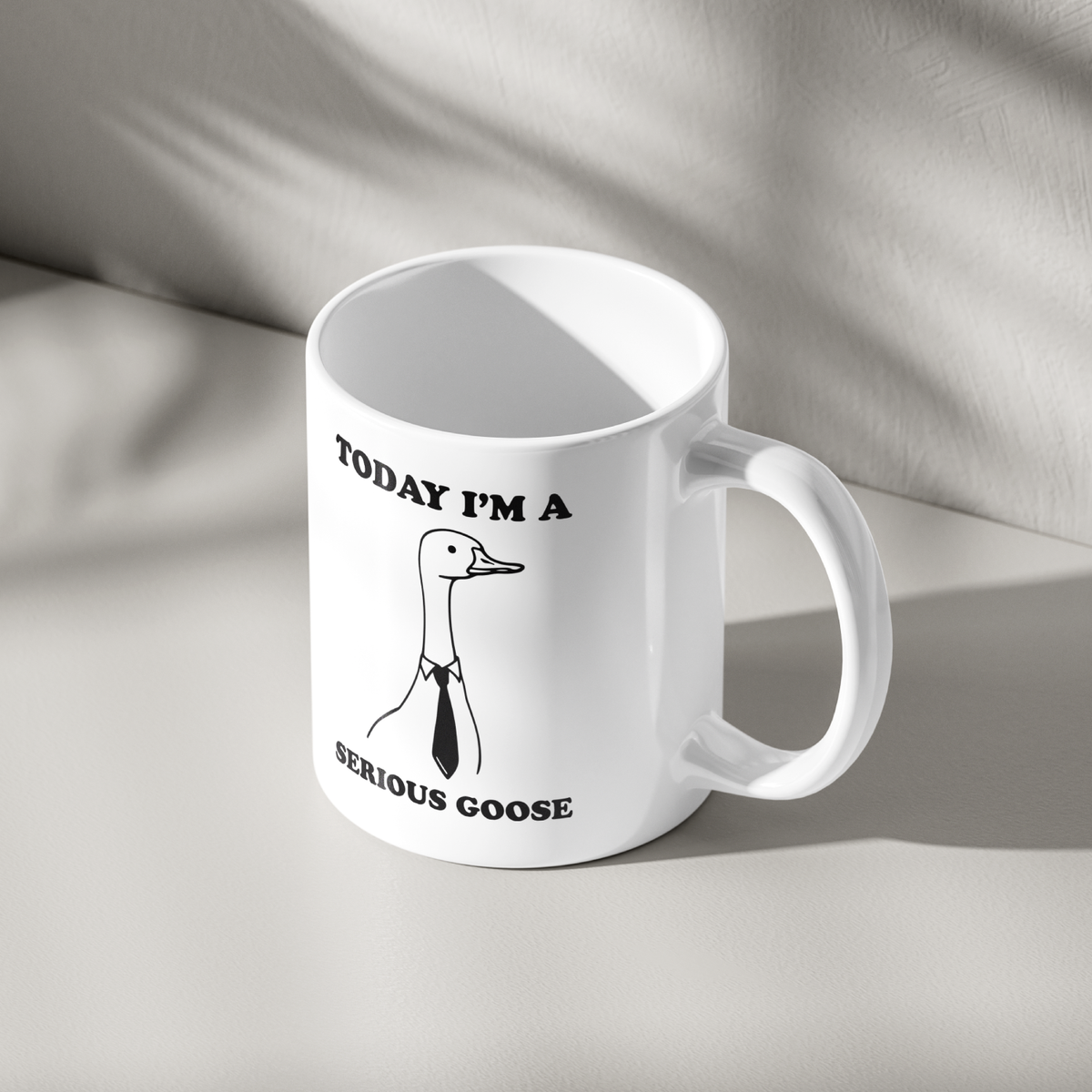 Funny Serious Goose Mug
