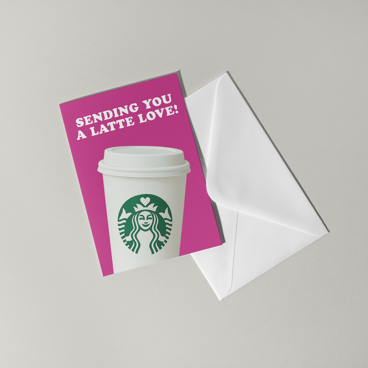 Funny Starbucks Greeting Card