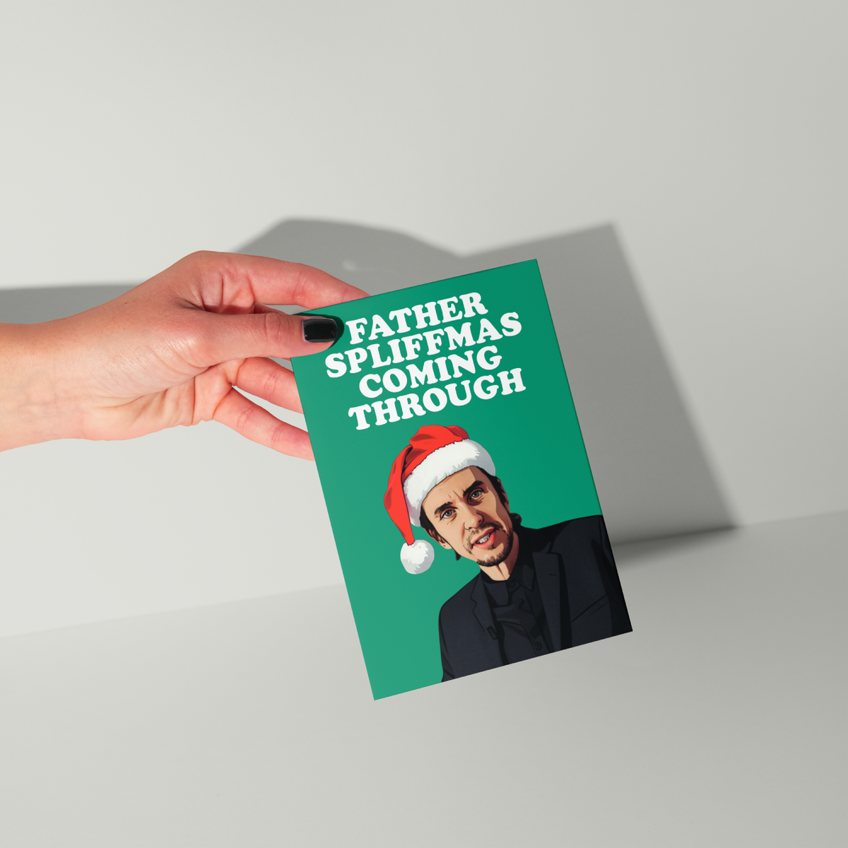 Funny Super Hans Christmas Card