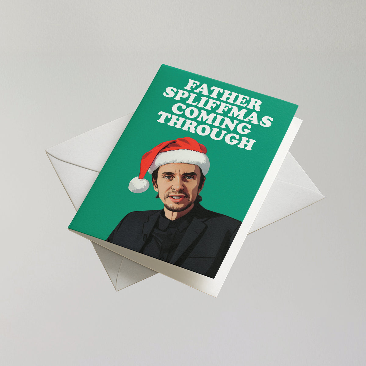 Funny Super Hans Christmas Card
