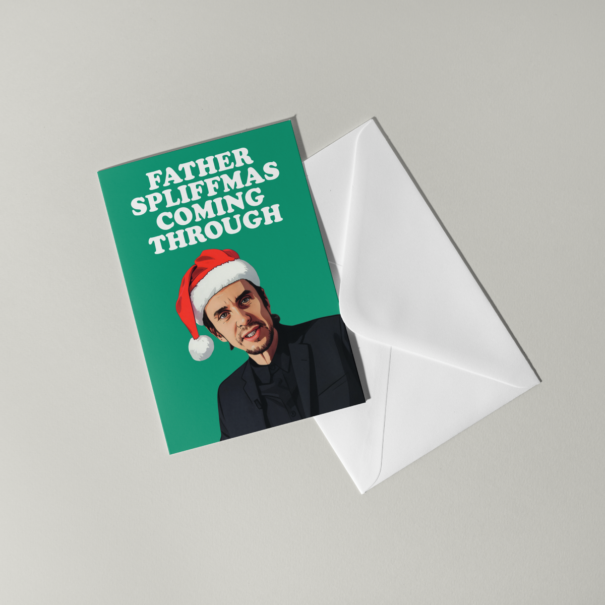 Funny Super Hans Christmas Card