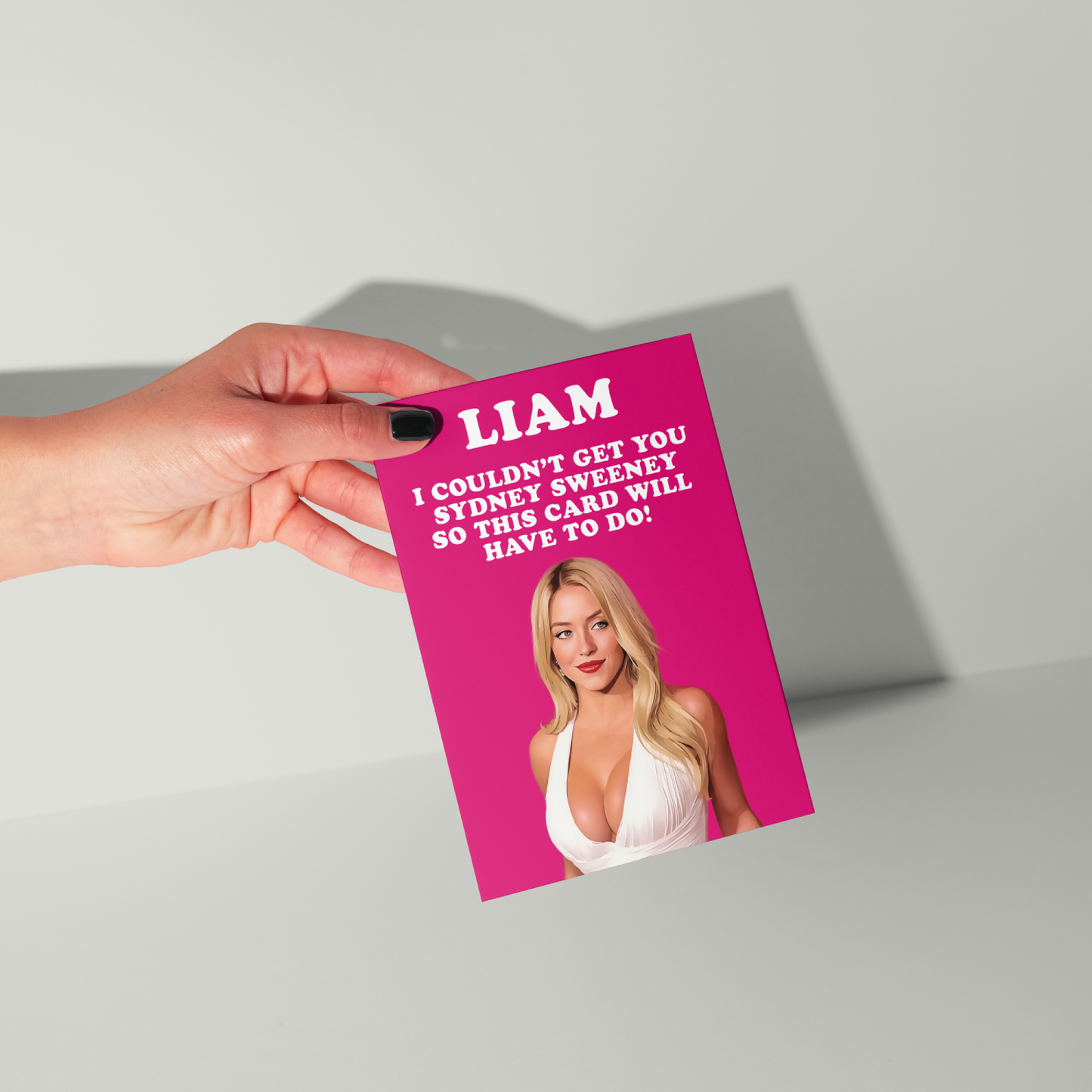 Funny Sydney Sweeney Personalised Birthday Card