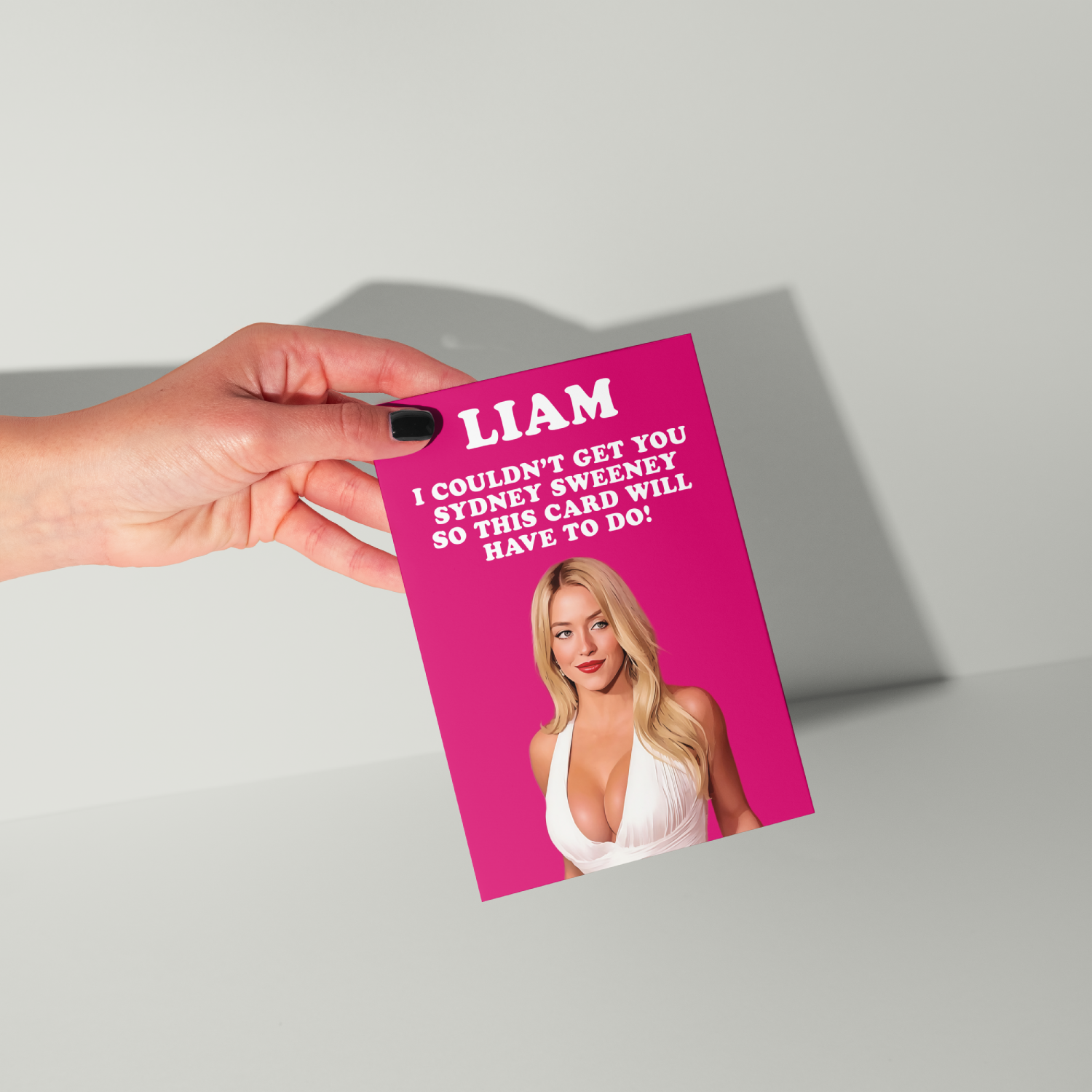 Funny Sydney Sweeney Personalised Birthday Card