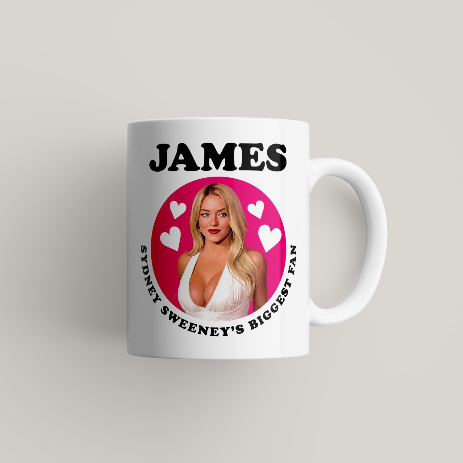 Funny Sydney Sweeney Personalised Mug