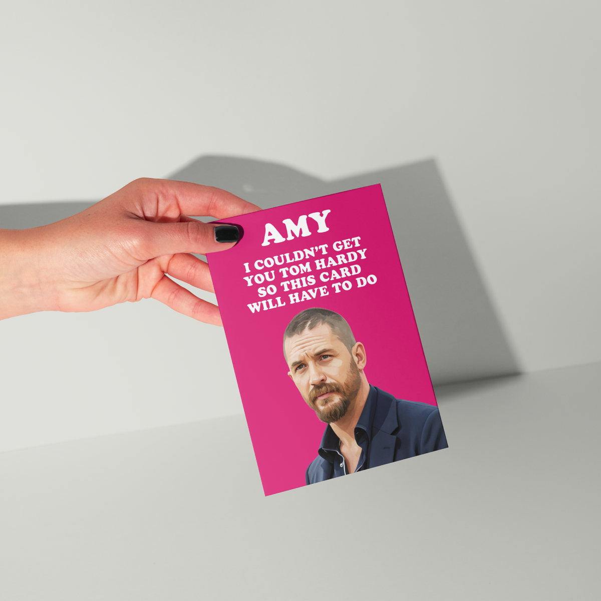 Funny Tom Hardy Personalised Birthday Card