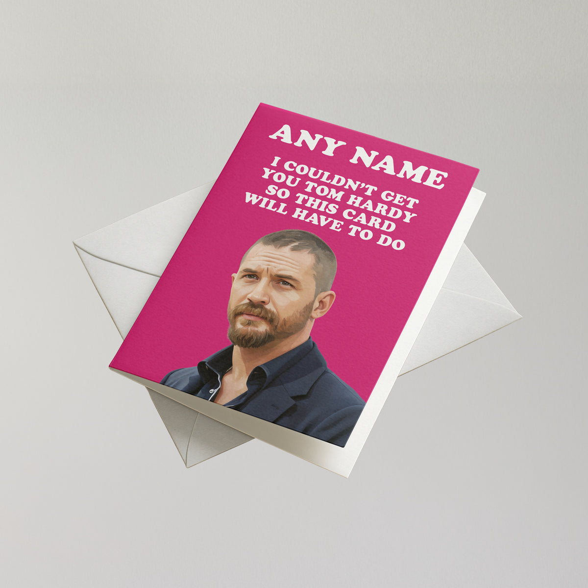 Funny Tom Hardy Personalised Birthday Card