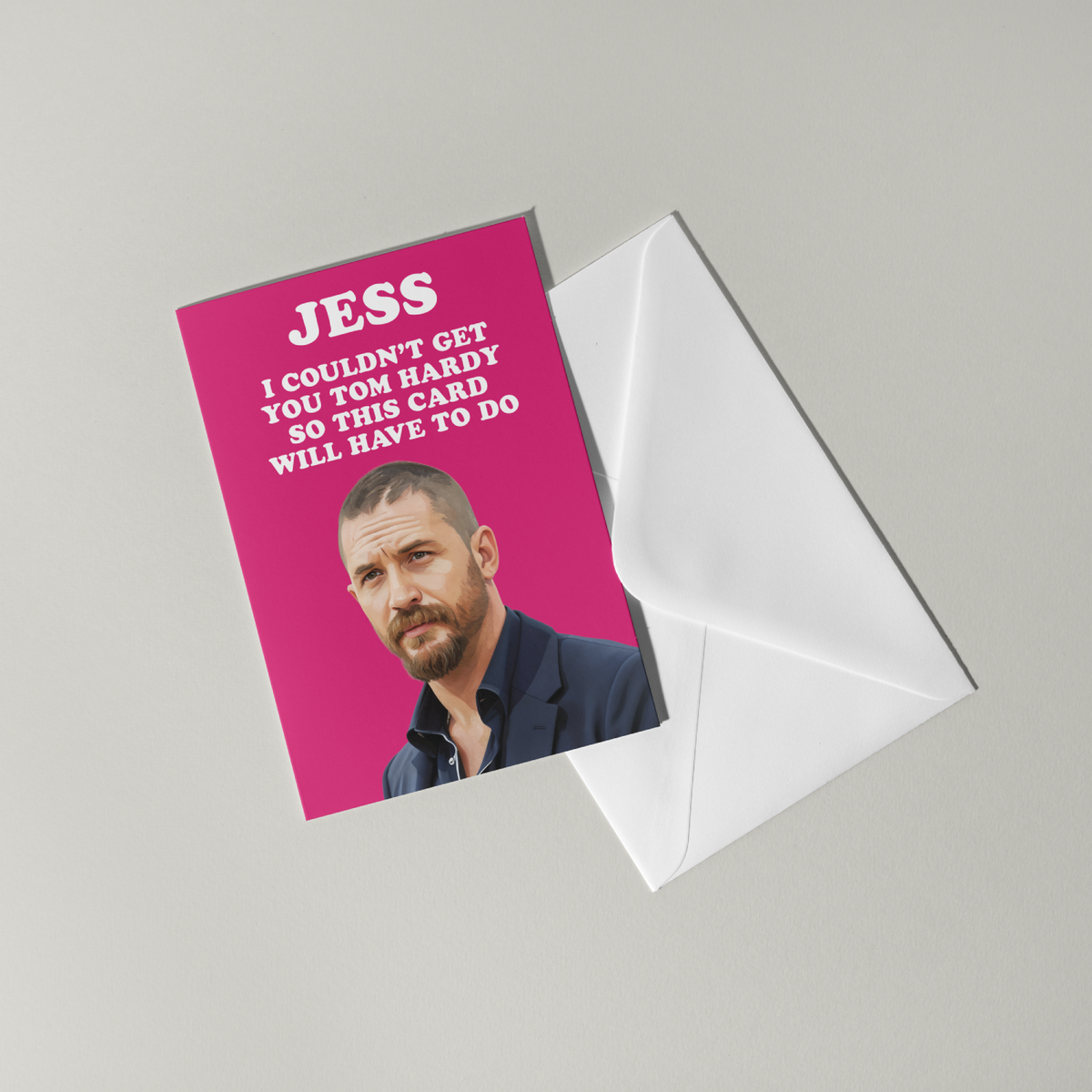 Funny Tom Hardy Personalised Birthday Card