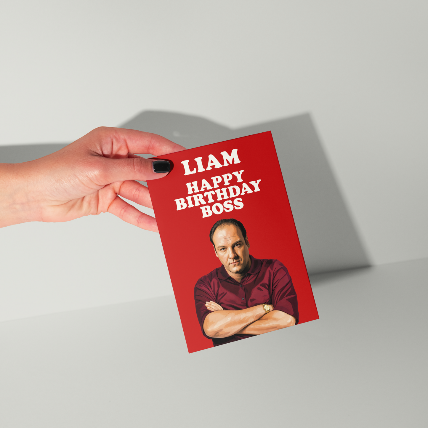 Funny Tony Soprano Personalised Birthday Card