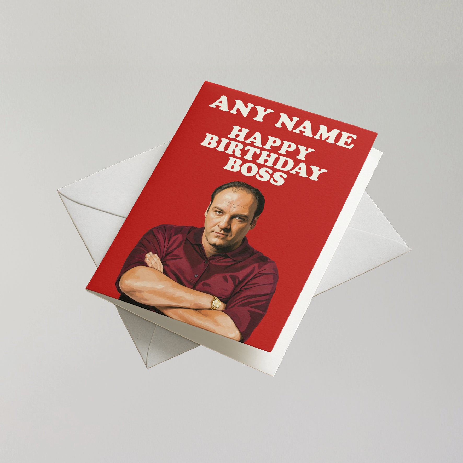 Funny Tony Soprano Personalised Birthday Card