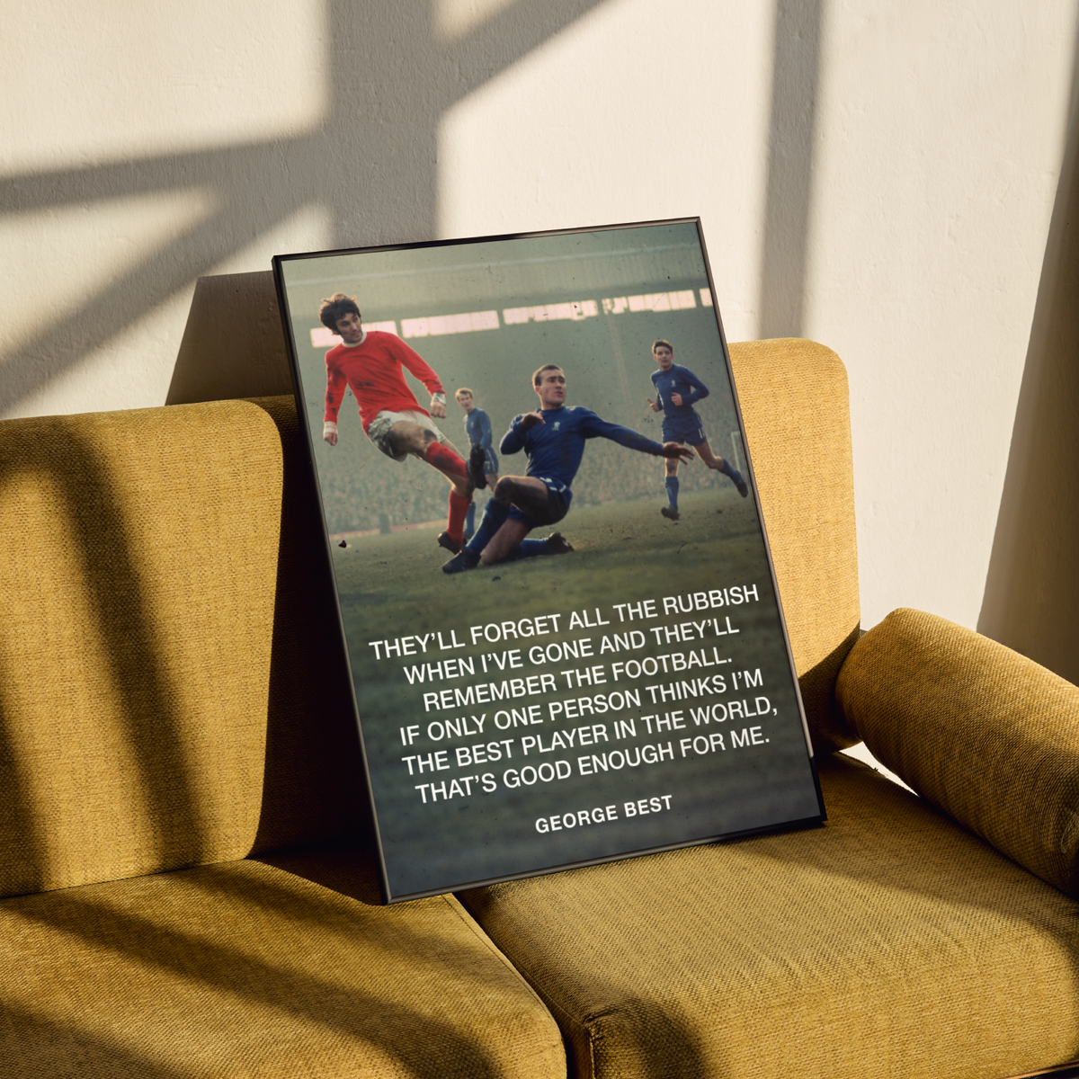 George Best Quote Poster