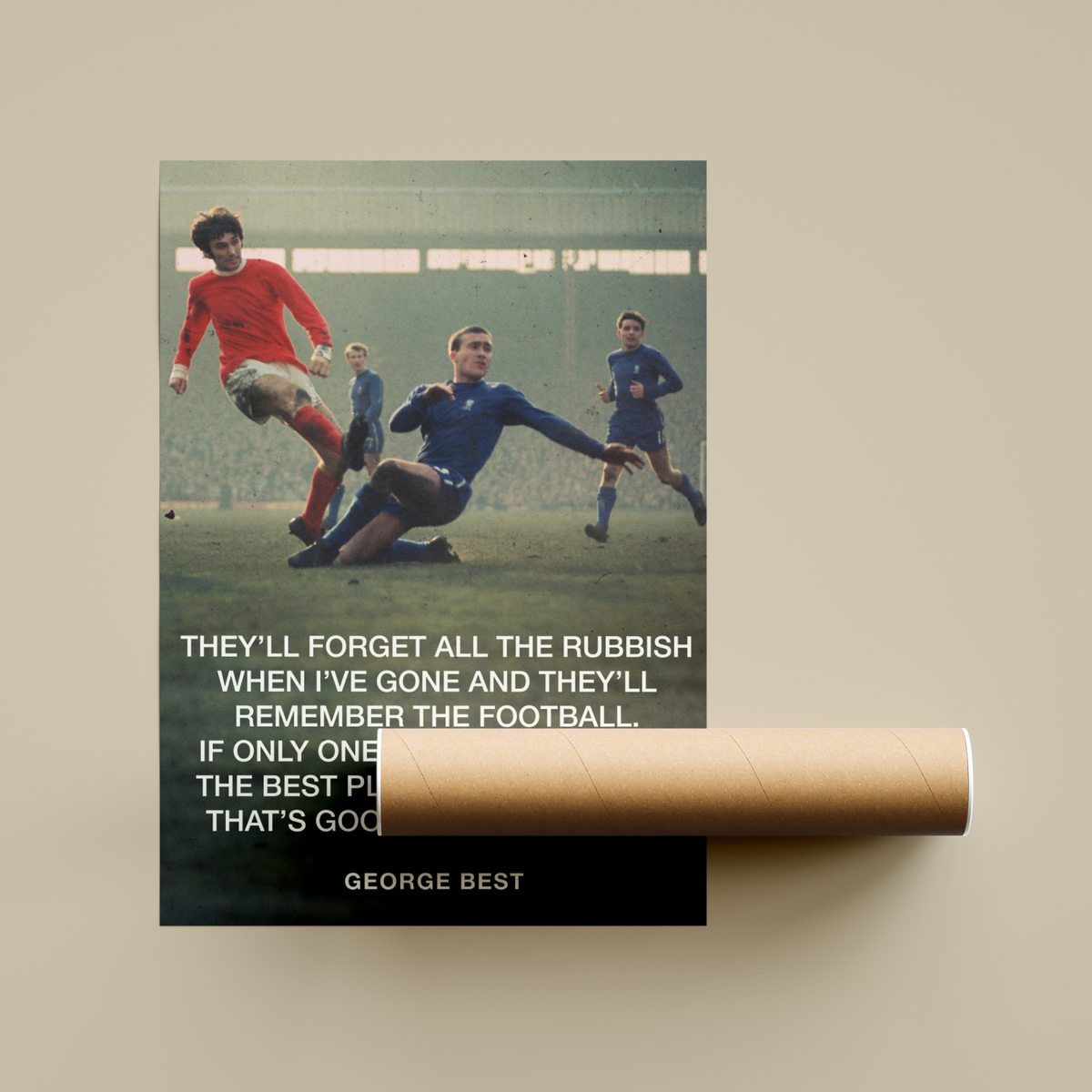 George Best Quote Poster