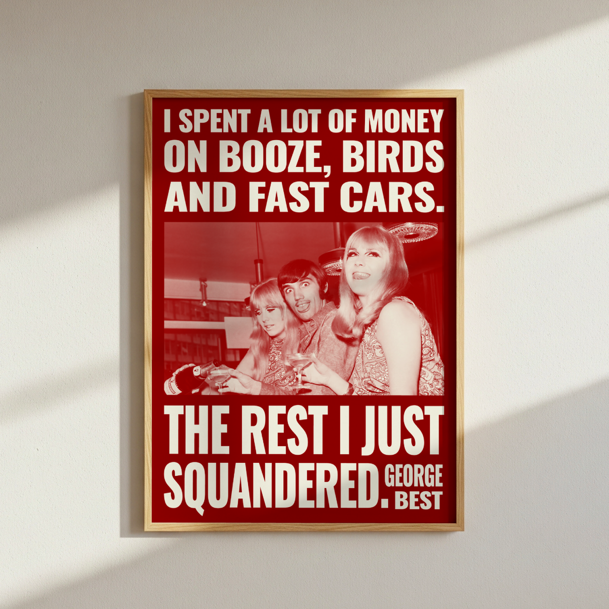 George Best Quote Poster