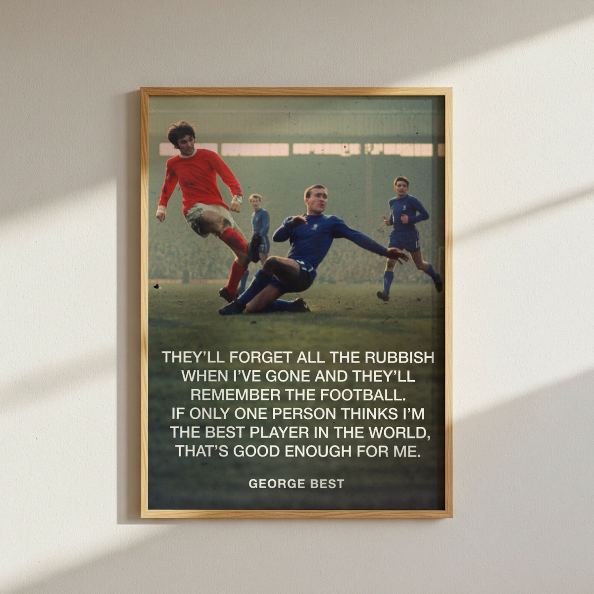 George Best Quote Poster