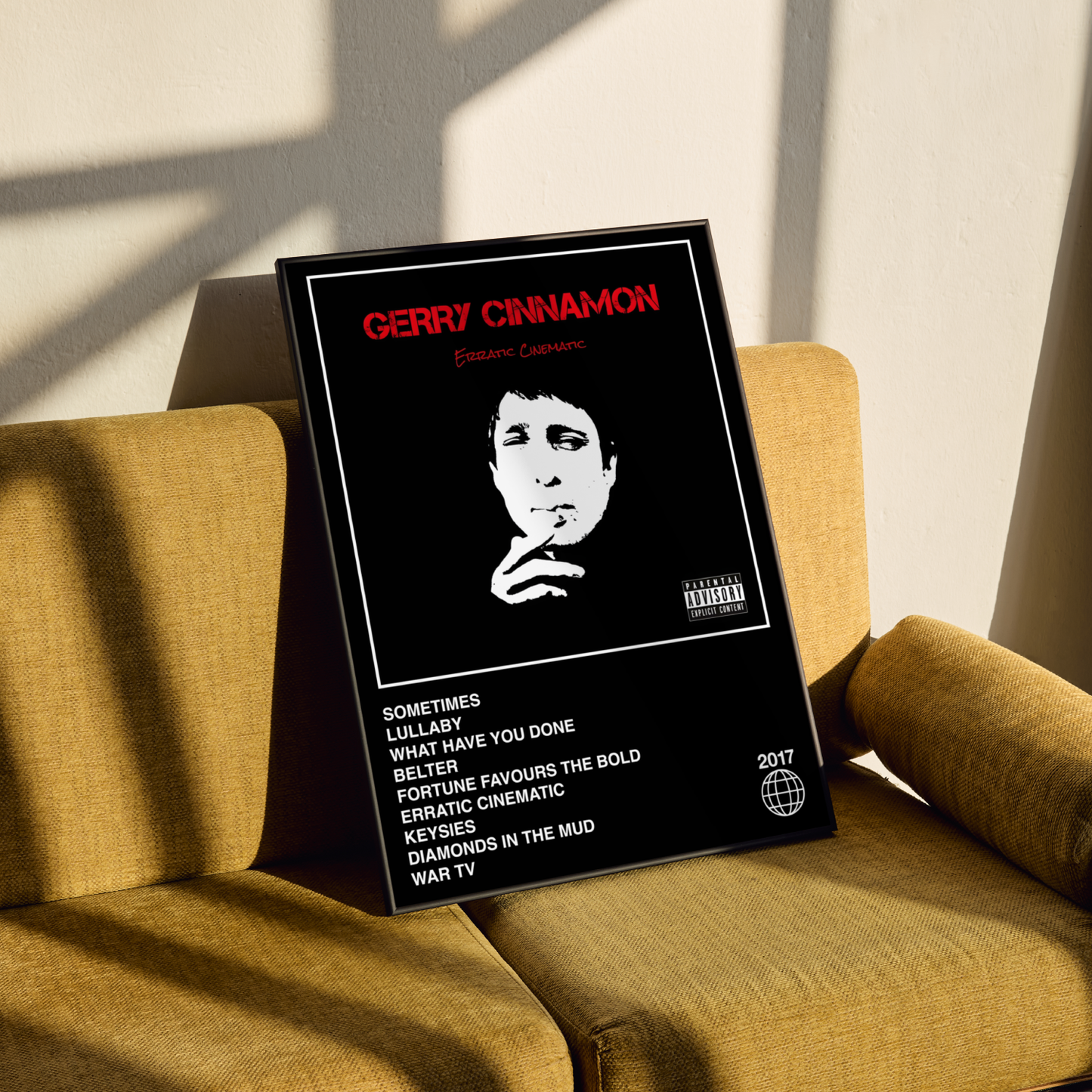 Gerry Cinnamon Erratic Cinematic Album Poster
