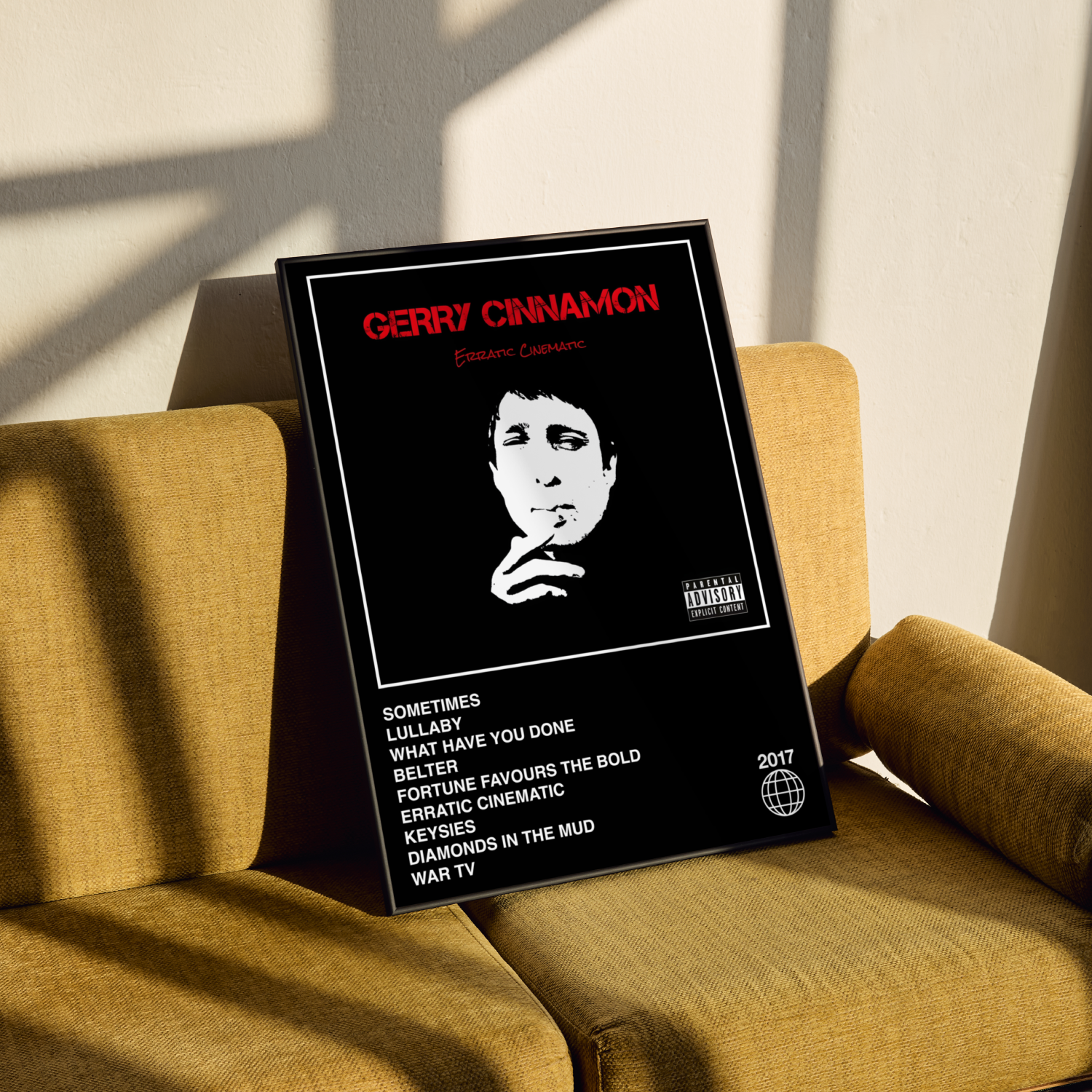 Gerry Cinnamon Erratic Cinematic Album Poster