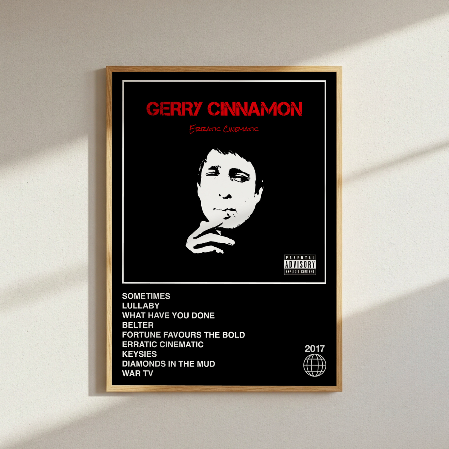 Gerry Cinnamon Erratic Cinematic Album Poster