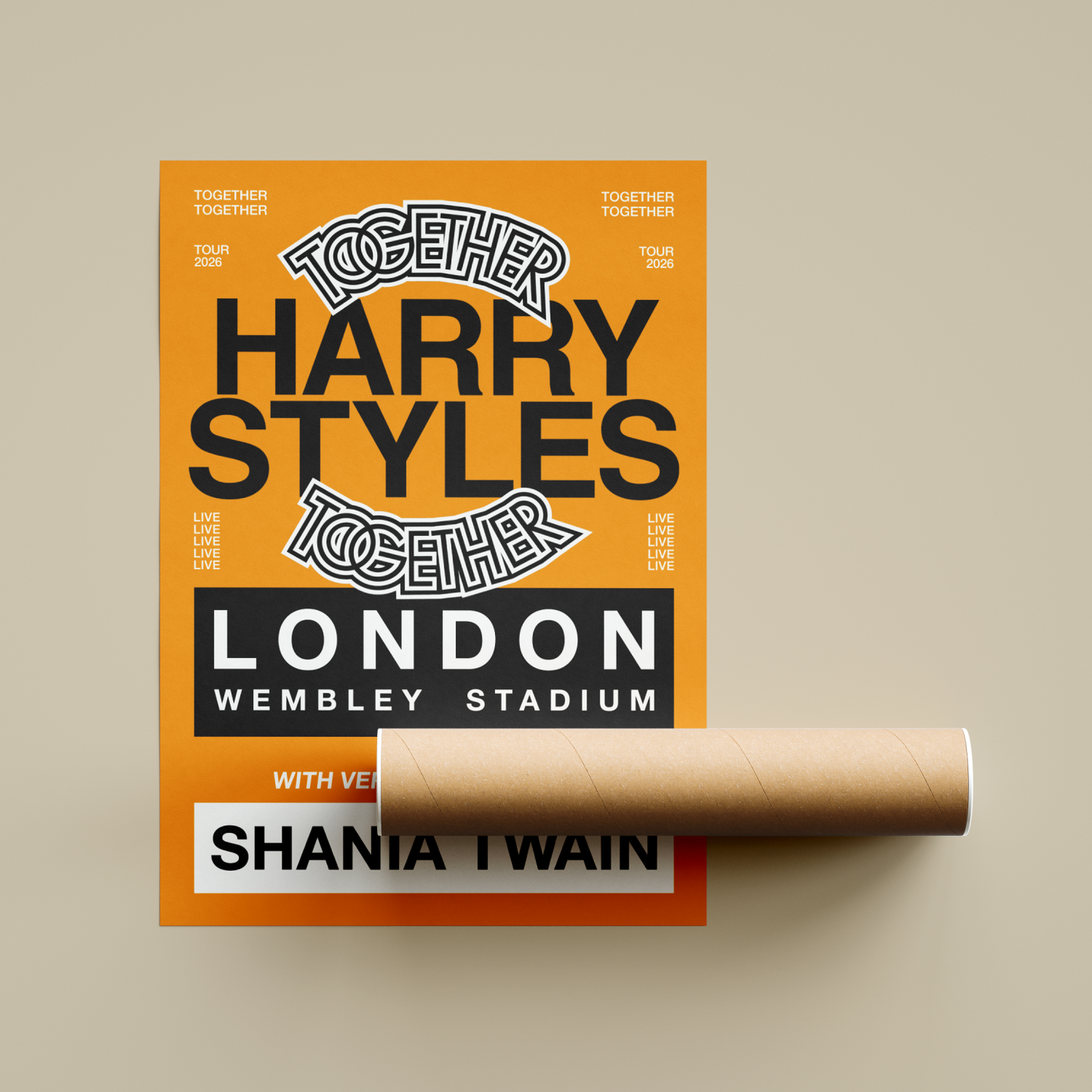 Harry Styles Together Together 2026 London Tour Poster