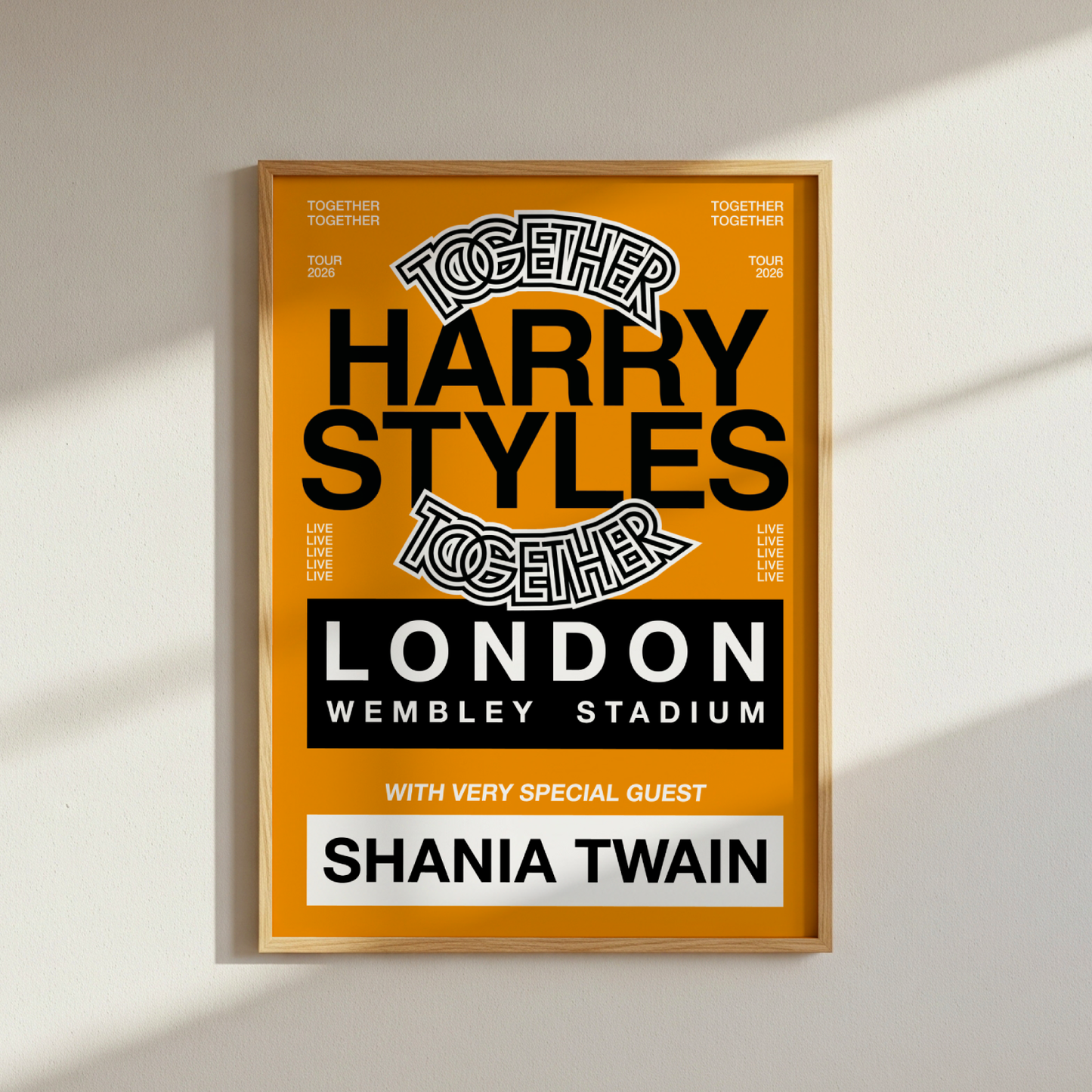 Harry Styles Together Together 2026 London Tour Poster