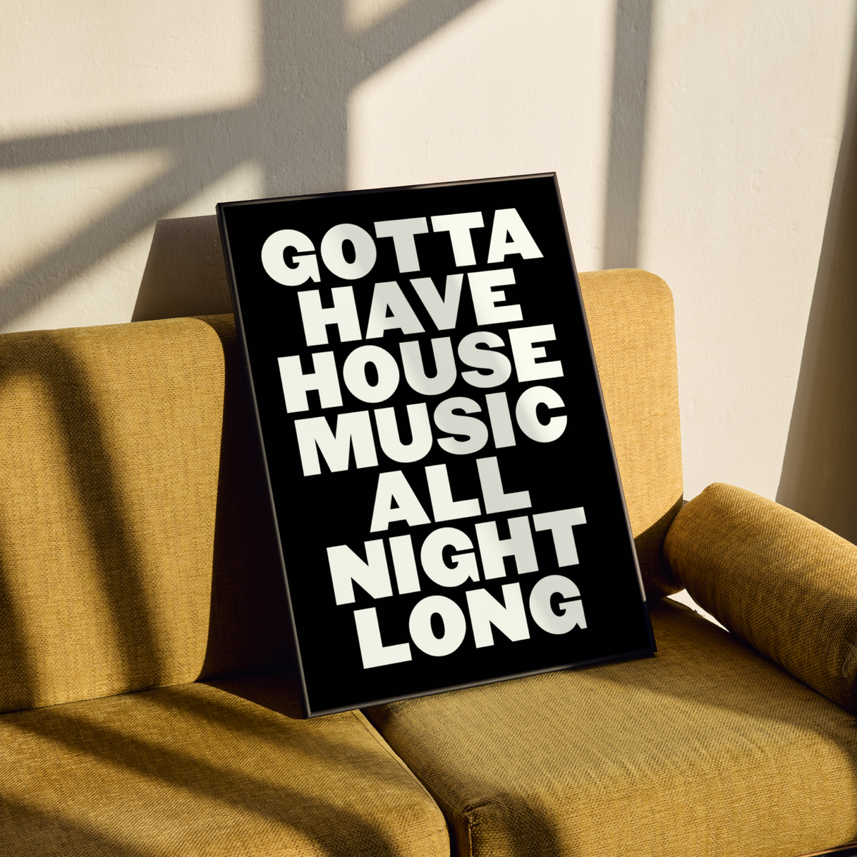 House Music Lyrics Poster