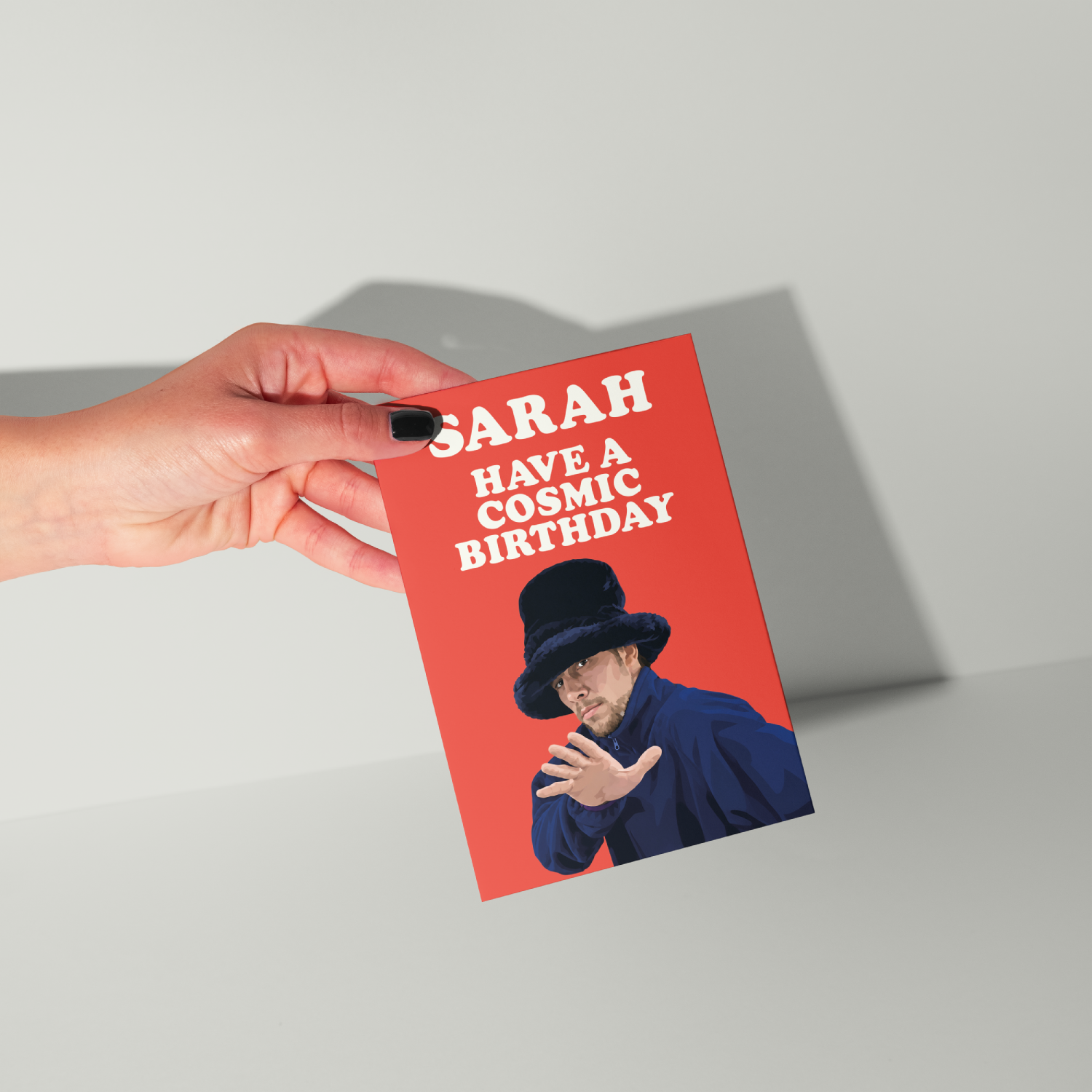 Funny Jamiroquai Personalised Birthday Card