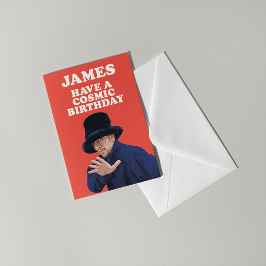 Funny Jamiroquai Personalised Birthday Card